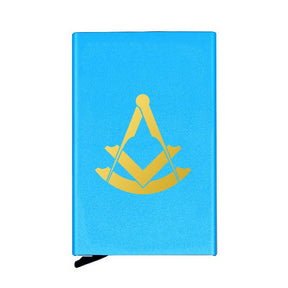 Past Master Blue Lodge Credit Card Holder - Various Colors - Bricks Masons