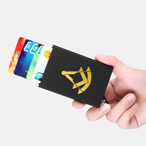 Past Master Blue Lodge Credit Card Holder - Various Colors - Bricks Masons