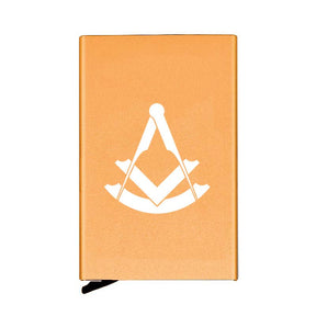 Past Master Blue Lodge Credit Card Holder - Various Colors - Bricks Masons