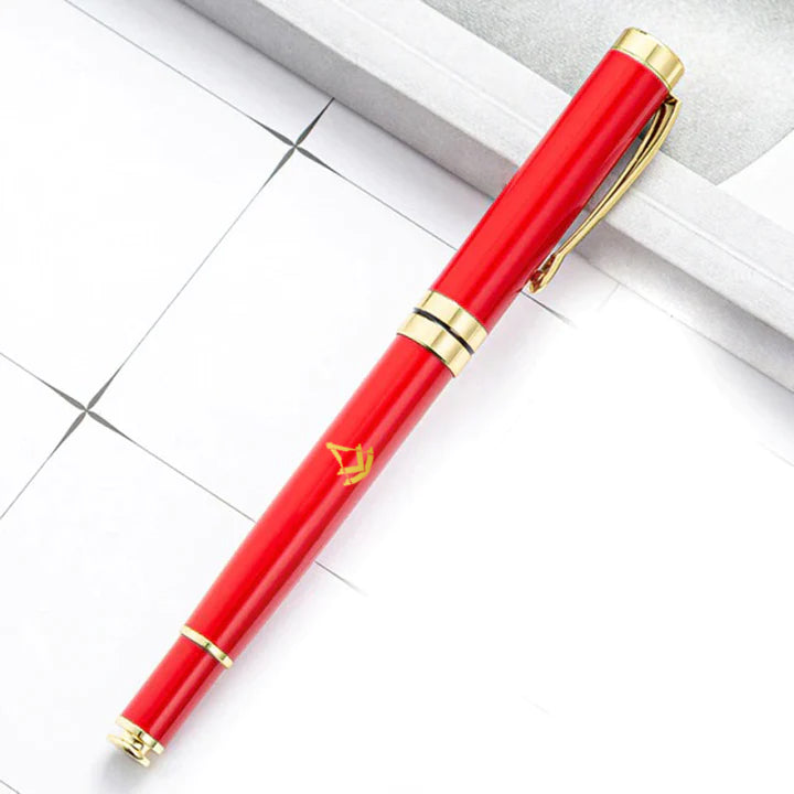 Past Master Blue Lodge Pen - Various Metal Colors - Bricks Masons