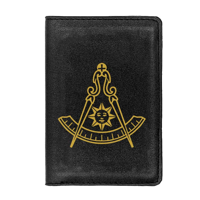 Past Master Blue Lodge California Regulation Wallet - Black & Brown - Bricks Masons