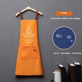 Past Master Blue Lodge California Regulation Work Apron - Various Colors - Bricks Masons