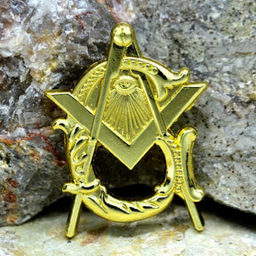 Eye Of Providence Lapel Pin - Gold - Bricks Masons
