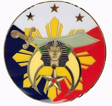 Shriners Car Emblem - Egyptian Crescent Medallion - Bricks Masons