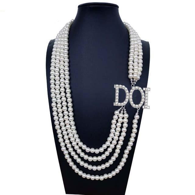 Daughters of Isis DOI Pearl  Necklace - Bricks Masons