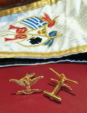 Scottish Rite Cufflinks – Double Headed Eagle - Bricks Masons