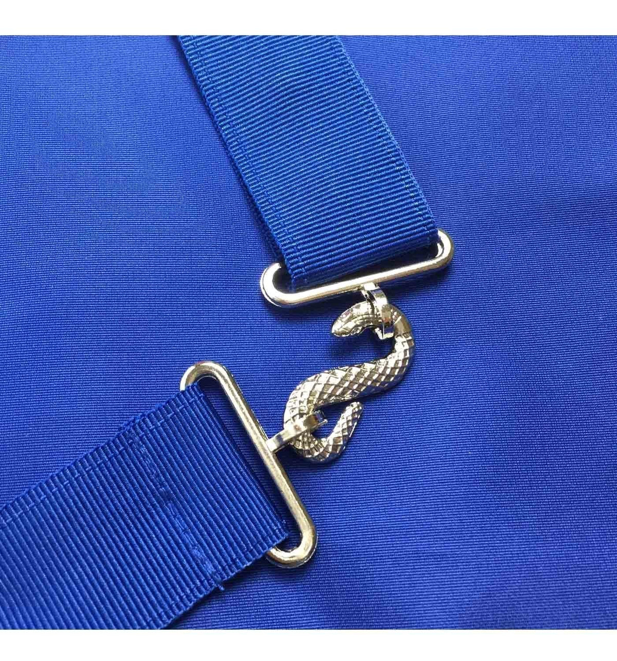 Senior Steward Blue Lodge Officer Apron - Royal Blue with Wreath - Bricks Masons