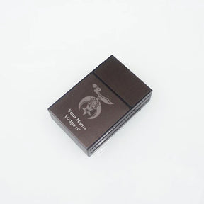 Shriners Cigarette Case - Various Colors - Bricks Masons