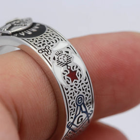 Shriners RING - 925 STERLING SILVER/ 14K REAL GOLD EAGLE - Bricks Masons